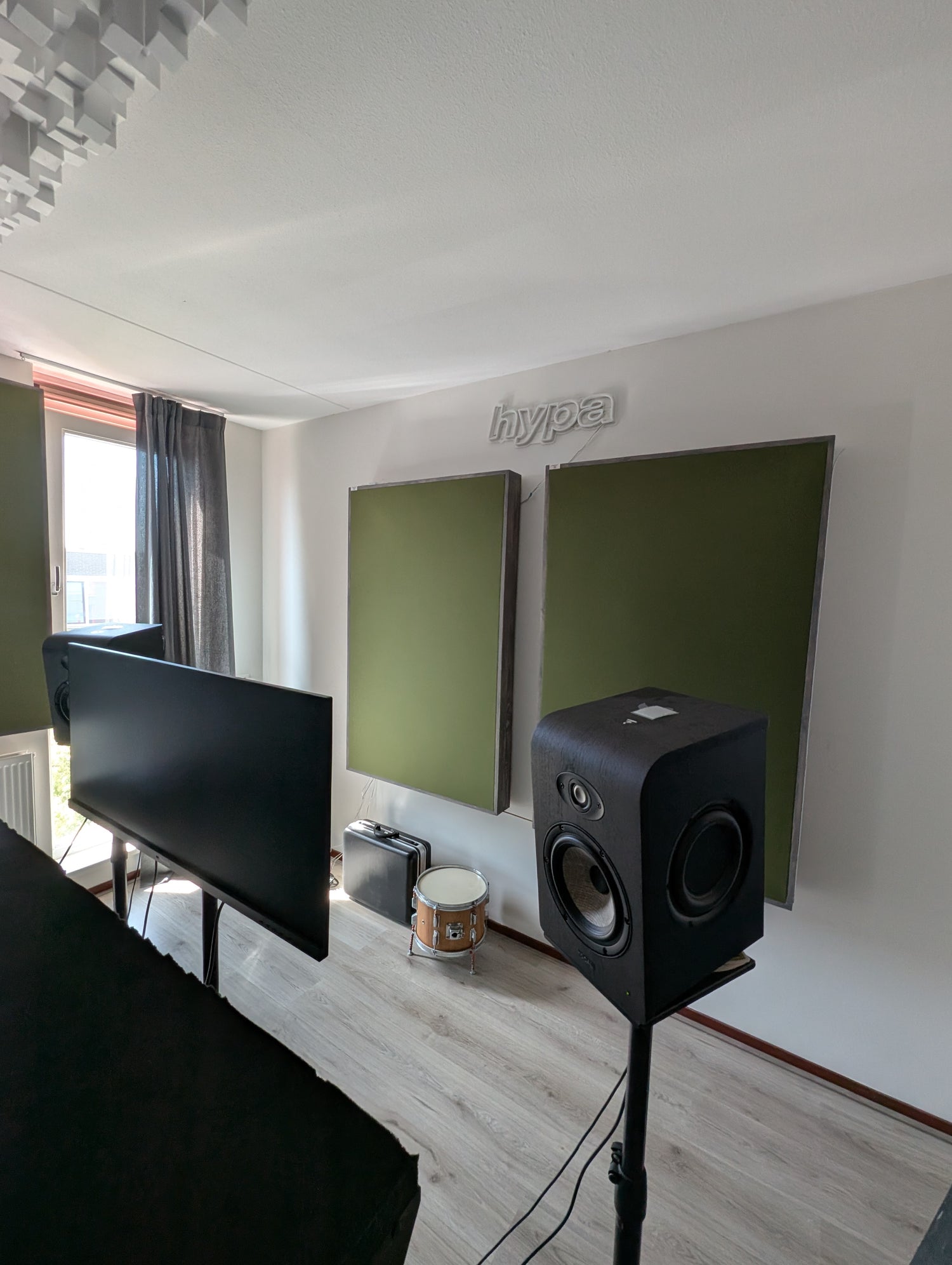 Studio with Acoustific panels