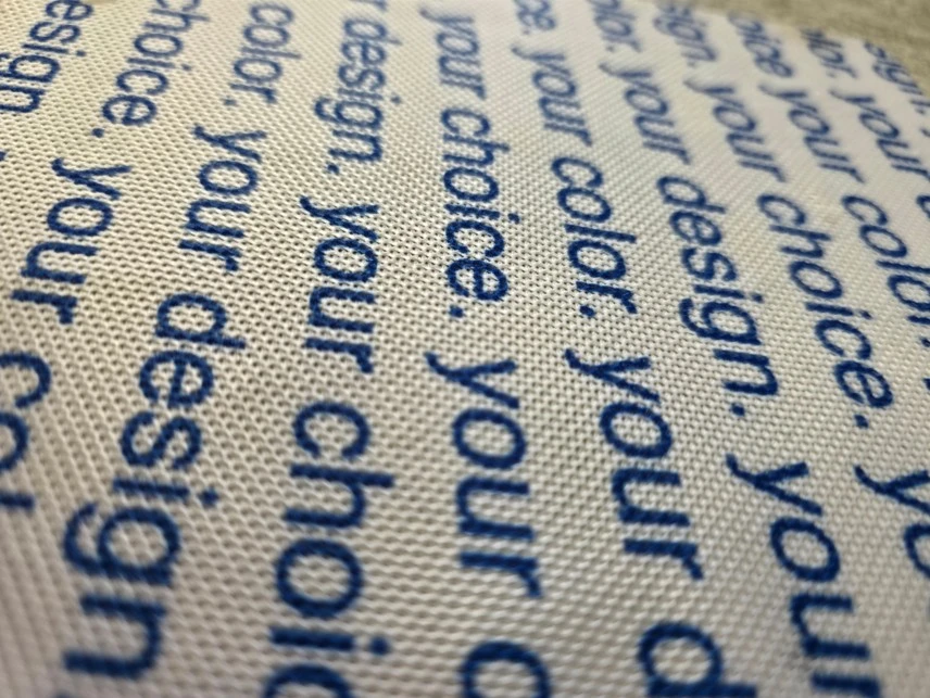 Voorbeeld van custom bedrukt akoestisch paneel